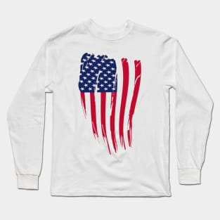 USA Face Mask Fashion Face Mask United States Long Sleeve T-Shirt